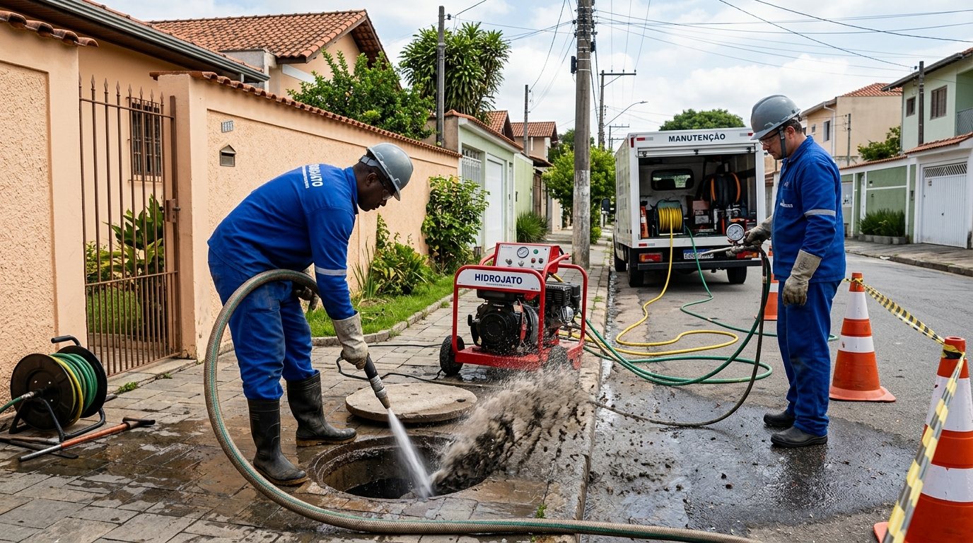 Hidrojateamento Residencial em Montes Claros‑MG