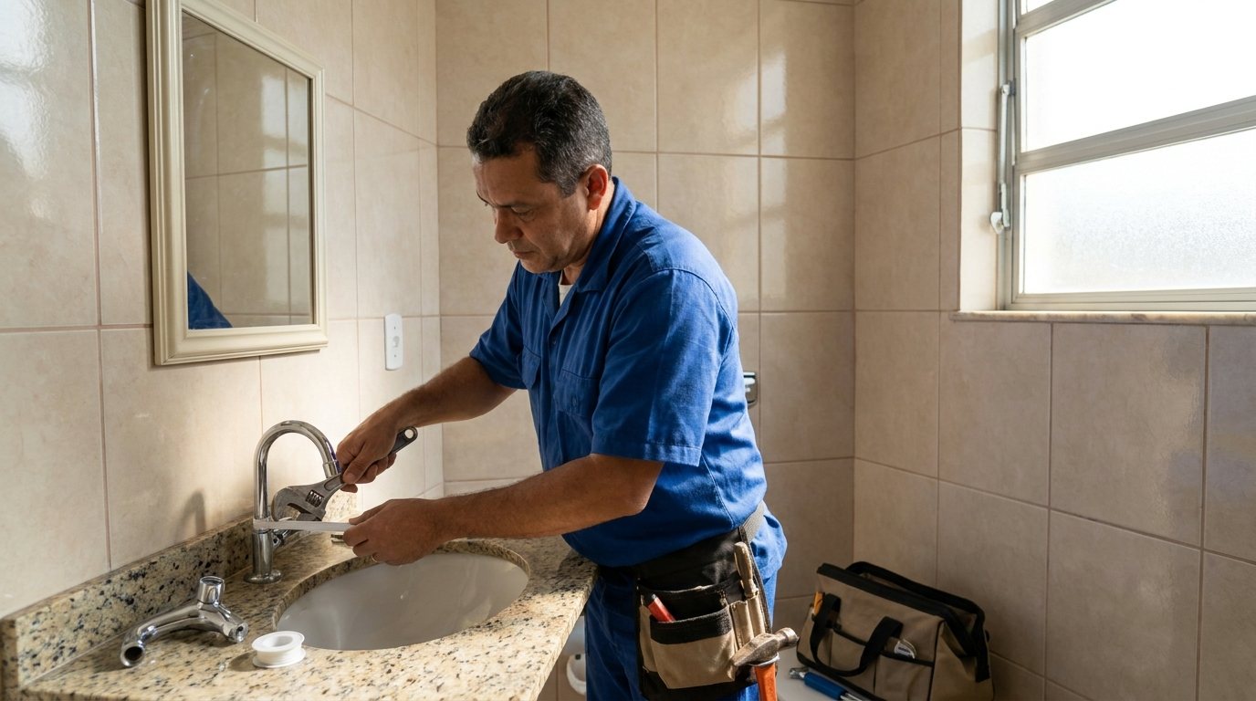 Instalação Hidráulica no Banheiro em Montes Claros‑MG