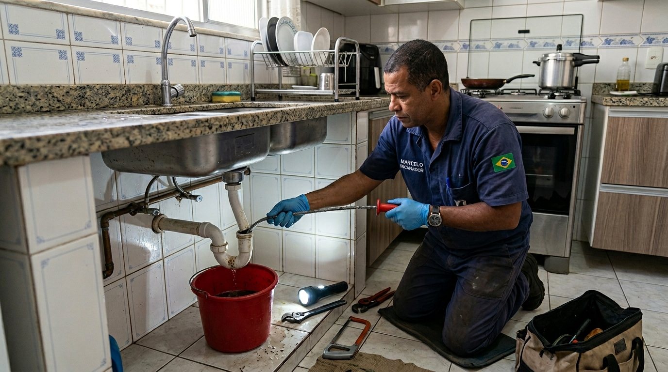 Ligação da Pia da Cozinha em Montes Claros‑MG