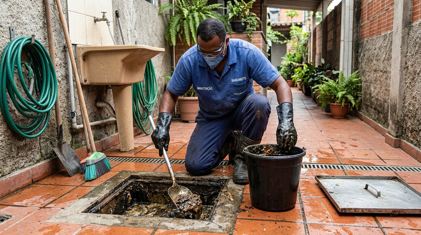 Limpeza de Caixa de Gordura Comercial em Montes Claros‑MG