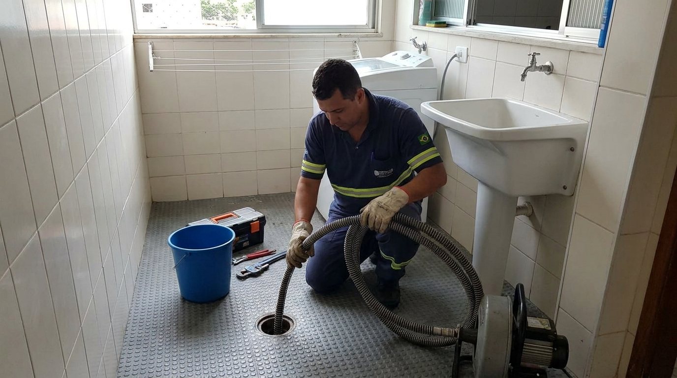 Ponto de Esgoto na Lavanderia em Montes Claros‑MG